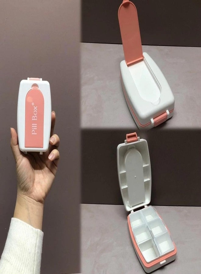 Shrux علبة تنظيم حبوب شروكس الأسبوعية بـ 7 أقسام | حافظة حبوب محمولة للسفر للأدوية والفيتامينات والمكملات الغذائية | حامل حبوب متين خالٍ من مادة BPA مع قفل محكم - Image 5